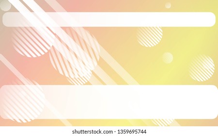 Colorful Gradient Background with Line, Circle. For Website Pattern, Banner Or Poster. Vector Illustration