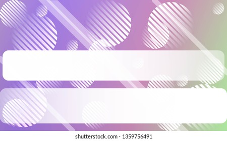 Colorful Gradient Background with Line, Circle. For Website Pattern, Banner Or Poster. Vector Illustration