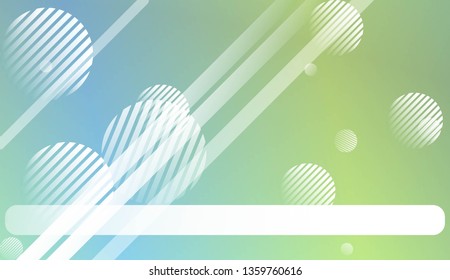 Colorful Gradient Background with Line, Circle. For Website Pattern, Banner Or Poster. Vector Illustration