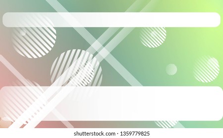 Colorful Gradient Background with Line, Circle. For Website Pattern, Banner Or Poster. Vector Illustration