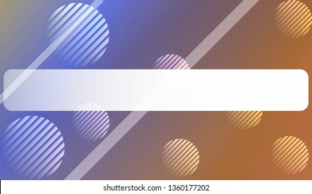 Colorful Gradient Background with Line, Circle. For Website Pattern, Banner Or Poster. Vector Illustration