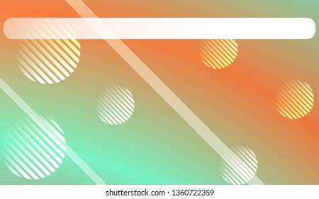 Colorful Gradient Background with Line, Circle. For Your Graphic Design, Banner Or Poster. Vector Illustration