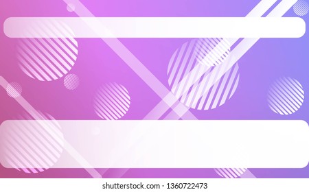 Colorful Gradient Background with Line, Circle. For Your Graphic Design, Banner Or Poster. Vector Illustration