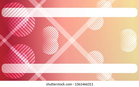 Colorful Gradient Background with Line, Circle. For Your Graphic Design, Banner Or Poster. Vector Illustration
