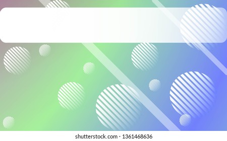 Colorful Gradient Background with Line, Circle. For Website Pattern, Banner Or Poster. Vector Illustration