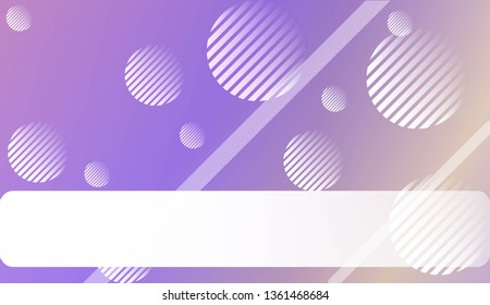 Colorful Gradient Background with Line, Circle. For Website Pattern, Banner Or Poster. Vector Illustration
