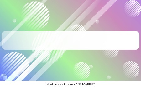 Colorful Gradient Background with Line, Circle. For Website Pattern, Banner Or Poster. Vector Illustration