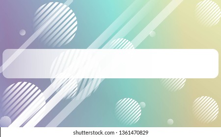 Colorful Gradient Background with Line, Circle. For Website Pattern, Banner Or Poster. Vector Illustration