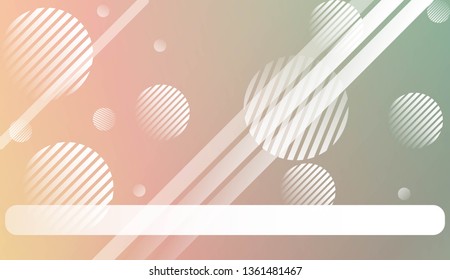 Colorful Gradient Background with Line, Circle. For Website Pattern, Banner Or Poster. Vector Illustration