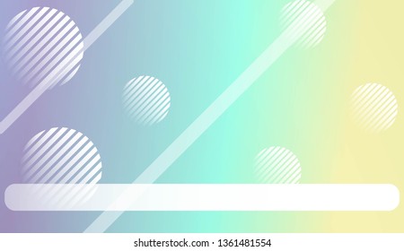 Colorful Gradient Background with Line, Circle. For Website Pattern, Banner Or Poster. Vector Illustration
