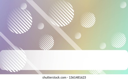 Colorful Gradient Background with Line, Circle. For Website Pattern, Banner Or Poster. Vector Illustration