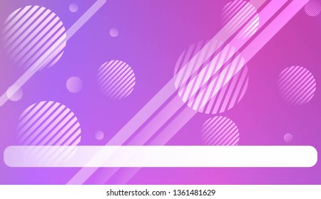 Colorful Gradient Background with Line, Circle. For Your Graphic Design, Banner Or Poster. Vector Illustration