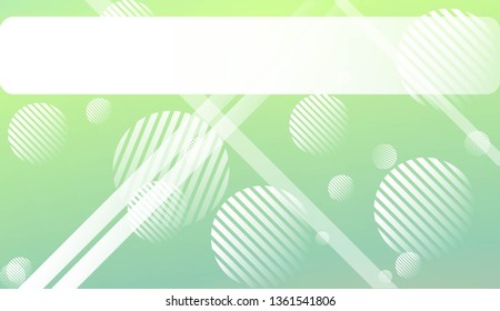 Colorful Gradient Background with Line, Circle. For Website Pattern, Banner Or Poster. Vector Illustration