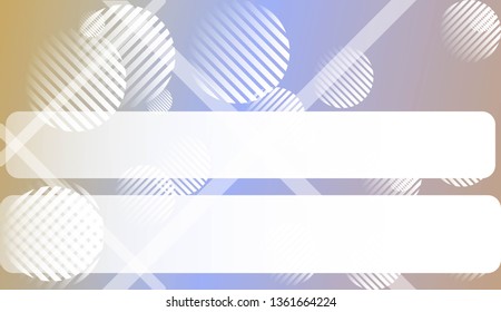 Colorful Gradient Background with Line, Circle. For Website Pattern, Banner Or Poster. Vector Illustration