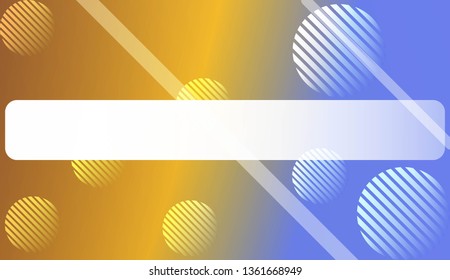 Colorful Gradient Background with Line, Circle. For Website Pattern, Banner Or Poster. Vector Illustration