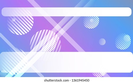 Colorful Gradient Background with Line, Circle. For Your Graphic Design, Banner Or Poster. Vector Illustration