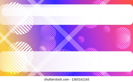 Colorful Gradient Background with Line, Circle. For Web, Presentations And Prints. Vector Illustration
