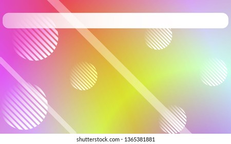 Colorful Gradient Background with Line, Circle. For Web, Presentations And Prints. Vector Illustration