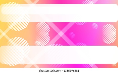 Colorful Gradient Background with Line, Circle. For Web, Presentations And Prints. Vector Illustration