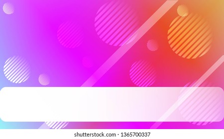 Colorful Gradient Background with Line, Circle. For Web, Presentations And Prints. Vector Illustration
