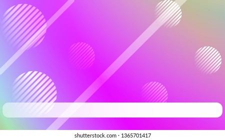 Colorful Gradient Background with Line, Circle. For Web, Presentations And Prints. Vector Illustration