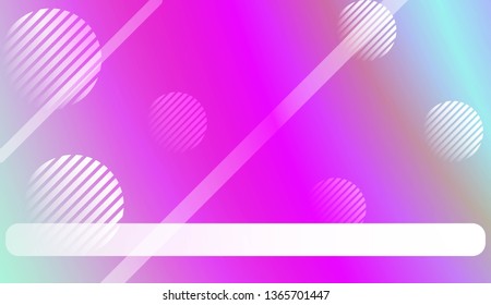 Colorful Gradient Background with Line, Circle. For Web, Presentations And Prints. Vector Illustration