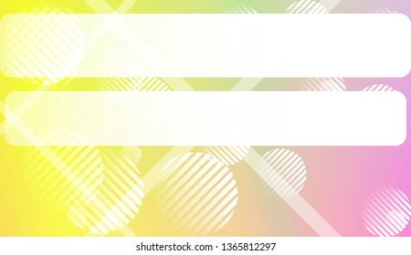 Colorful Gradient Background with Line, Circle. For Web, Presentations And Prints. Vector Illustration