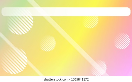Colorful Gradient Background with Line, Circle. For Web, Presentations And Prints. Vector Illustration