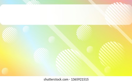Colorful Gradient Background with Line, Circle. For Web, Presentations And Prints. Vector Illustration