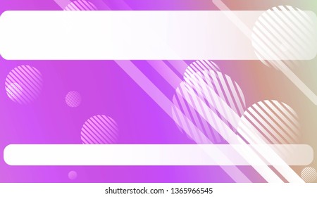 Colorful Gradient Background with Line, Circle. For Web, Presentations And Prints. Vector Illustration