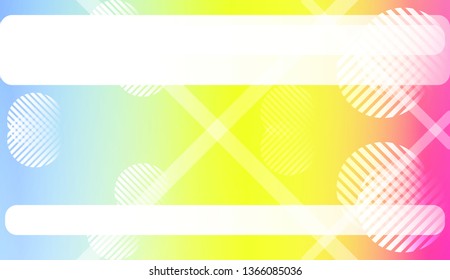 Colorful Gradient Background with Line, Circle. For Web, Presentations And Prints. Vector Illustration