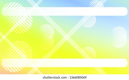 Colorful Gradient Background with Line, Circle. For Web, Presentations And Prints. Vector Illustration