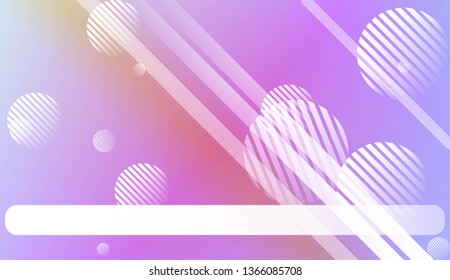 Colorful Gradient Background with Line, Circle. For Web, Presentations And Prints. Vector Illustration