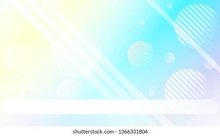 Colorful Gradient Background with Line, Circle. For Web, Presentations And Prints. Vector Illustration