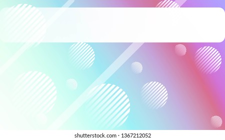 Colorful Gradient Background with Line, Circle. For Web, Presentations And Prints. Vector Illustration