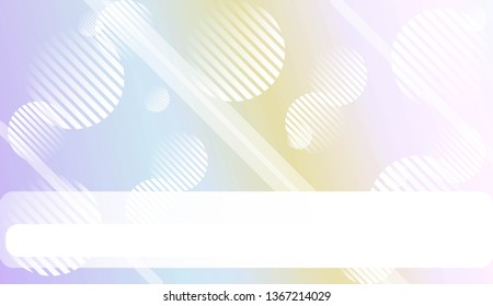 Colorful Gradient Background with Line, Circle. For Web, Presentations And Prints. Vector Illustration