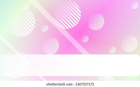 Colorful Gradient Background with Line, Circle. For Web, Presentations And Prints. Vector Illustration