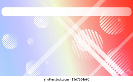 Colorful Gradient Background with Line, Circle. For Web, Presentations And Prints. Vector Illustration