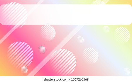 Colorful Gradient Background with Line, Circle. For Web, Presentations And Prints. Vector Illustration