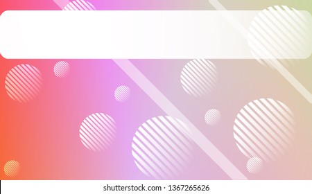 Colorful Gradient Background with Line, Circle. For Web, Presentations And Prints. Vector Illustration