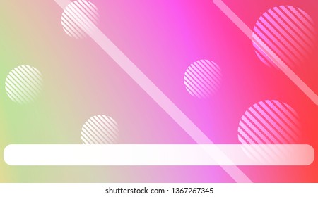Colorful Gradient Background with Line, Circle. For Web, Presentations And Prints. Vector Illustration