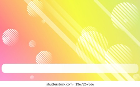 Colorful Gradient Background with Line, Circle. For Web, Presentations And Prints. Vector Illustration