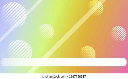 Colorful Gradient Background with Line, Circle. For Web, Presentations And Prints. Vector Illustration