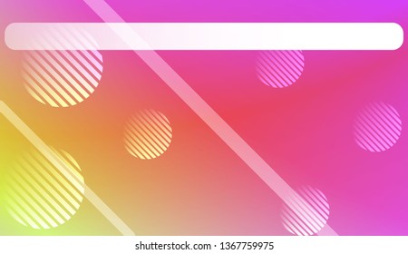 Colorful Gradient Background with Line, Circle. For Web, Presentations And Prints. Vector Illustration