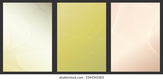 Colorful gradient background with linear shapes. Wavy colored lines. Template for the cover, banner, brochure, booklet and interior design