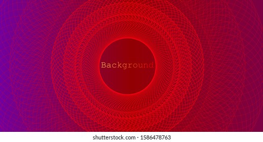 Colorful gradient background with linear swirl, template for banner, cover.
