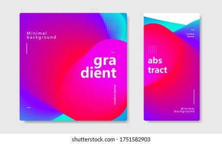 Colorful gradient background for mobile app social media banner story and post. Minimal abstract digital technology poster for music
event, promotion, special offer and business vector illustration