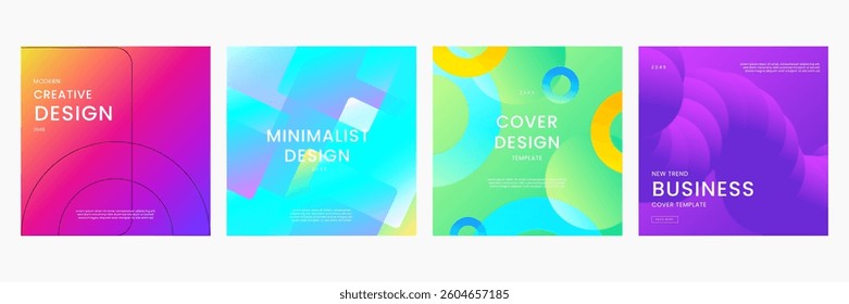Colorful Gradient Background Modern Design Ideal for Post, Background, Banner, Ad, Promo, Invitation, Etc