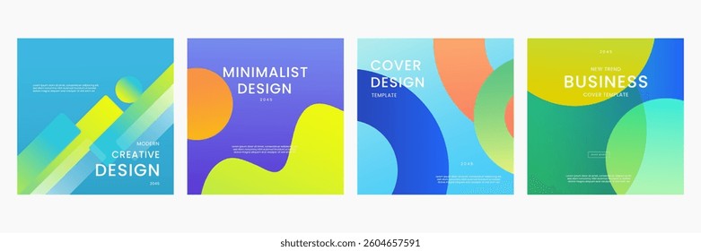 Colorful Gradient Background Modern Design Ideal for Post, Background, Banner, Ad, Promo, Invitation, Etc