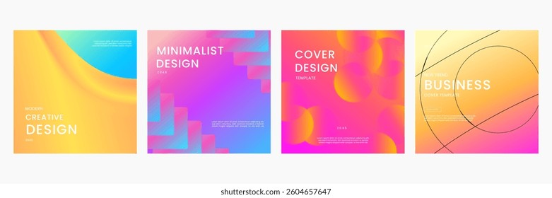 Colorful Gradient Background Modern Design Ideal for Post, Background, Banner, Ad, Promo, Invitation, Etc